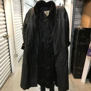 Black Leather Coat